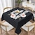 cheap Personalized Textiles-Custom square tablecloth Custom Photo Design Tablecloth Personalized Dining Table Cover Personalized Valentine Gift Custom Made
