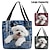 cheap Handbag &amp; Totes-Women&#039;s Tote Shoulder Bag Canvas Tote Bag Polyester Shopping Daily Holiday Print Large Capacity Foldable Lightweight Dog Black Red Blue