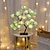 cheap Decorative Lights-Valentine&#039;s Day Rose Flower Tree Lamp 24 Heads Rose Table Light USB Plug Lamp For Wedding Party Decoration Night Lights