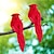 tanie Dekoracje patio-2 szt. Sztuczne czerwone ptaki kardynałowe z klipsem symulowane boże narodzenie pierzaste ptaki piankowe ozdoby dla ptaków na ozdoby choinkowe ptaki rzemiosło drzewo dekoracje do domu na zewnątrz