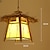cheap Lantern Design-35 cm Pendant Lantern Design Geometric Shapes Pendant Light Bamboo Artistic Style Vintage Style Modern Style Artistic Nature Inspired 110-120V 220-240V