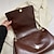 cheap Handbag &amp; Totes-Women&#039;s Shoulder Bag PU Leather Daily Chain Large Capacity Solid Color Black Brown Khaki