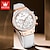 cheap Quartz Watches-OLEVS Women&#039;s Watches Zirconium Diamonds Dazzling With Multifunctional Dial Elegant Fashion Original Quartz Watch 9978