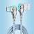 cheap Cell Phone Cables-Double Elbow Swivel Fast Charging Cable with Lighting Universal Cable for type-c Android Cell Phone Charging Cable with Fast Charging and Two Swivel Functions