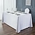 cheap Tablecloth-Satin Conference Tablecloth, Light Luxury Feeling, Rectangular Tablecloth, Thick Solid Color Decorations for Wedding Banquet, Party Exhibition Sign in White Fabric for Office Desk