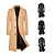 abordables Gabardina para hombre-Hombre Abrigo de invierno Sobretodo Gabardina Exterior Ropa Cotidiana Otoño invierno Poliéster Mantiene abrigado Resistente al Viento Ropa de calle Ropa Moda Ropa de calle Plano Diseño Botonadura