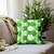 billige Ferieputetrekk-grønne blader 1 stk putetrekk flere størrelser kyst utendørs dekorative puter myke putetrekk for sofa sovesofa hjemmeinnredning