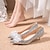 cheap Wedding Shoes-Women&#039;s Wedding Shoes Pumps Valentines Gifts Bling Bling Flowers Wedding Heels Bridal Shoes Bridesmaid Shoes Rhinestone Flower Low Heel Pointed Toe Elegant Fashion Sexy Sparkling Glitter PU Loafer