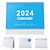 cheap Home Supplies-Standing Pad Desk Table Calendar 2024 Small Flip Turn The Page Desktop Paper Monthly Office Table Top Decor Desk Calendar 2024 Standing Desktop Calendar-2024 Calendars Office Home Desk Decoration