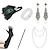 cheap Historical &amp; Vintage Costumes-Elegant Vintage 1920s The Great Gatsby Ball Gown Gloves Necklace Flapper Headband Accesories Set Necklace Earrings The Great Gatsby Women&#039;s Feather Beads New Year Performance Gloves