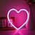 お買い得  装飾ライト-ピンクのハートのネオンライト、バッテリーまたはUSB電源のLEDネオンライト、パーティー、バレンタインデーの装飾ライト、テーブルと壁の装飾ライト、女の子の部屋、寮、結婚記念日の家の装飾。