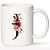 ieftine Cupe &amp; Căni-cană de cafea amuzantă monogramă a-z literă inițială model art design cană ceramică albă pentru prieteni și părinți aniversare festival cadou de naștere 11 oz