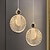 abordables Luces de isla-Lámpara colgante LED 1/2 luz de cristal pantalla creativa accesorios de iluminación de techo de metal industrial lámpara de ambiente estilo barra creativa para sala de estar, isla de cocina,