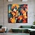 cheap People Paintings-Large Hand Painted Wall Art Jazz Music Band painting Abstract Oil Painting on Canvas Modern Contemporary Art Home Decoration ready to hang or canvas