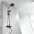 olcso Csaptelepek zuhanyzóhoz-Zuhany rendszer Készlet - Kézi zuhanyzót tartalmaz Többpermet spray Kortárs Galvanizált Külső foglalat Kerámiaszelep Bath Shower Mixer Taps