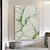levne Květinové či botanické obrazy-ručně malovaný velký originální zelený banánový list olejomalba na plátně malá čerstvá máta zelená umění malba zelených rostlin ruční práce 3D texturovaný banánový list umělecká malba výzdoba