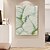 cheap Floral/Botanical Paintings-Hand Painted  Large Original Green Banana Leaf Oil Painting on Canvas Small Fresh mint Green Art Green Plants Painting handmade 3d Banana Leaf Textured Art painting Decor ready to hang or canvas
