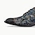 baratos Sapatos Oxford para Homem-Sapatos sociais masculinos bordados pretos pele de carneiro couro de bezerro antiderrapante cadarço