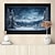 cheap Prints-Landscape Wall Art Canvas Winter Snow Mountain Prints and Posters Pictures Decorative Fabric Painting For Living Room Pictures No Frame