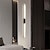 Недорогие Бра-Черный светодиодный настенный светильник, современный металлический линейный настенный светильник, внутреннее светодиодное настенное бра, освещение с длинной полосой, настенный светильник для