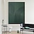 cheap Abstract Paintings-Handmade Oil Painting Canvas Wall Art Decoration Nordic Minimalism Contemporary Green Abstract Texture for Home Decor Rolled Frameless Unstretched Painting