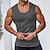 cheap Tank Tops-Men&#039;s Tank Top Undershirt Sleeveless Shirt Ribbed Knit tee Wife beater Shirt Plain Pit Strip Crew Neck Outdoor Going out Sleeveless Clothing Apparel Fashion Designer Muscle