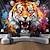 cheap Blacklight Tapestries-Tiger Blacklight Tapestry UV Reactive Glow in the Dark Trippy Animal Nature Landscape Hanging Tapestry Wall Art Mural for Living Room Bedroom