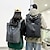 olcso Hátizsákok-Férfi hátizsák Funkcionális hátizsák Mini hátizsák Szabadtéri Napi Szöveg Műanyag Nagy kapacitás Vízálló Cipzár Fekete Szürke