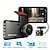 abordables DVR pour voiture-Caméra de tableau de bord 4 pouces pour voiture, dvr 24h hd 1080p, enregistreur vidéo à double objectif 1080p, boîte noire, dashcam de cycle, miroir, enregistreur de conduite