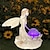 Χαμηλού Κόστους Φώτα Γλυπτικής &amp;amp; Τοπίου-λουλούδι άγαλμα νεράιδα φωτίζει κορίτσι διακόσμηση υπαίθριο κήπο αυλή άγγελος νεράιδα ηλιακό φως
