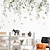 cheap Wall Stickers-Botanical Green Leaves Wall Stickers Eucalyptus Leaf Plants Wall Art Decals Bedroom Living Room TV Background Wall Decor