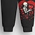cheap Boy&#039;s 3D Sets-Valentines Boys 3D Skull Heart Hoodie &amp; Sweatpants Set Long Sleeve 3D Printing Spring Fall Active Fashion Cool Polyester Kids 3-12 Years Hooded Outdoor Street Vacation Regular Fit