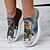 cheap Graphic Print Shoes-Women&#039;s Sneakers Slip-Ons Print Shoes Animal Print Plus Size Outdoor Daily Cat 3D Flat Heel Fashion Casual Tissage Volant Yellow Red Blue