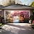 tanie Okładki drzwi-krajobraz kwiatu wiśni baner na osłonę zewnętrznej bramy garażowej piękna duża dekoracja tła na zewnętrzne drzwi garażowe dekoracje ścienne do domu impreza parada