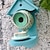cheap Backyard Birding &amp; Wildlife-William Morris Teal Teapot Bird House and Feeder Wooden Metal Ceramic teapot Decoration Bird House for Outdoor Patio Garden Hanging Feeder