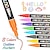 tanie Nowinki w kategorii Zabawki-długopis fantasy z podwójną linią, zestaw 12 kolorów, podręcznik do samodzielnego montażu, kolorowy, metalowy, dwukolorowy zakreślacz festiwalowy