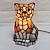 cheap Bedside Lamp-Tiger Shape Night Light with White Yellow Glass Shade Animals Desk Lamp 1 Light Cute Bedside Lamp for Children Bedroom Kid&#039;s Room 110-240V