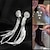 voordelige Sieraden en accessoires-dames oorbellen fijne sieraden kwastjes kostbaar schattig stijlvolle oorbellen sieraden wit voor bruiloft 3 paar