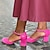 ieftine Tocuri de Damă-Pentru femei Tocuri Pantofi pumps Sandale Mary Jane Mărime Plus Size Petrecere În aer liber Ziua Îndrăgostiților Bloc Culoare Blocați călcâiul Vârf rotund Elegant Epocă Modă Plimbare Piele de