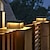 olcso Post Light-kültéri oszloplámpák retro kültéri led fedélzeti kerítés sapka lámpa teraszhoz kert dekoráció kerítés lámpák meleg fehér rozsdamentes acél fekete külső oszlop 110-240v