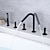 billige Badekraner-Badekarskran - Moderne Moderne galvanisert Romersk kar Keramisk Ventil Bath Shower Mixer Taps