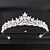 voordelige Tiara&#039;s en Kroon-kroon tiara&#039;s hikinauhat Helm Strass Legering Bruiloft Verjaardag Elegant Luxe Met Strass Pure Kleur Helm Hoofddeksels
