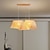 abordables Diseño de Linterna-Bandeja de techo de madera, 2 luces, luz de techo de ratán, lámpara de mimbre, lámpara de techo de ratán natural, pantalla de lámpara creativa, luz colgante retro, accesorios de iluminación de mimbre