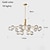 Недорогие Люстры-спутники-9-Light 110 cm Дизайн фонаря Остров дизайн Подвесные лампы Медь Стекло Художественный Стильные Латунь Современное Северный стиль 110-120Вольт 220-240Вольт