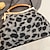 billiga Kuvertväskor och aftonväskor-handväska för kvinnor clutchväskor syntetiska för kvällens bröllopsfest med stor kapacitet leopard geometriskt djur mönstrat svart/vit svart brun