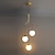 Χαμηλού Κόστους Σχέδιο Sputnik-πολυέλαιος σκάλας 3/6/9 ελαφρύ ψηλοτάβανο μοντέρνο led γυαλί στρογγυλό πολυέλαιος σκανδιναβικής τέχνης μακρύς πολυέλαιος λευκό σαλόνι εστιατόριο ξενοδοχείο διάδρομος σκάλες εισόδου