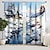 cheap Curtains &amp; Drapes-2PCS Landscape Painting Series Curtains 3D Digital Printing Fabric Curtains Window Screens