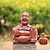 זול דקורציה לפטיו-היפוך הבודהה | גב לא צפוי, קישוט בודהה, פסל בודהה צוחק באצבע האמצעית, פסל בודהה שמח לעיצוב הבית, מתנה ייחודית לחברים