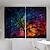 cheap Blacklight Curtains-Blacklight Window Curtain UV Reactive Glow in the Dark Trippy Misty Galaxy Universe Nature Landscape for Living Room Bedroom Kid&#039;s Room Decor