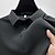 preiswerte Klassisches Poloshirt für Herren-Herren Waffel-Poloshirt Polos mit Knöpfen Casual Sport Kargen Kurzarm Modisch Old-Money-Stil Glatt Strick Sommer Regular Fit Schwarz Weiß Marinenblau Khaki Dunkelblau Grau Waffel-Poloshirt